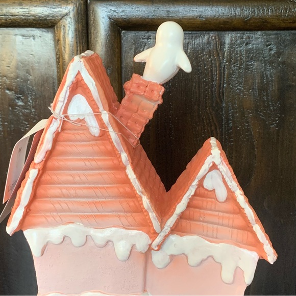 Pink Haunted Gingerbread House Light Up Halloween Decor - Ghost Spiders Eyeballs - Picture 12 of 16